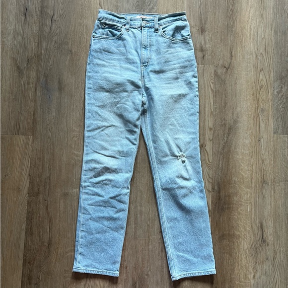 Levi’s 70’s High Rise Slim Straight Jeans - Light Blue, Size 27 - Picture 1 of 3